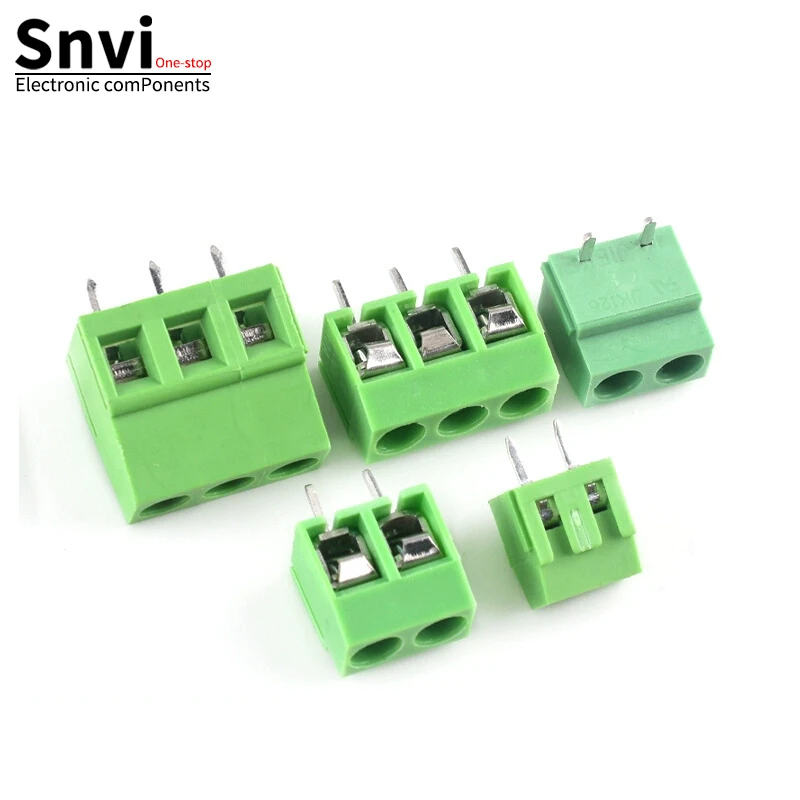 Snvi 5 шт. KF128 2 54 мм 3 81 08 расстояние печатной платы мини-винтовые клеммные колодки