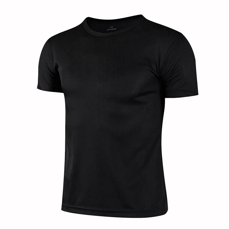 

Men'S Summer 2023 New Mesh Breathable Quick-Drying Short-Sleeved Casual Loose Gym Running Fitness Sports T-Shirt Street Top 4XL