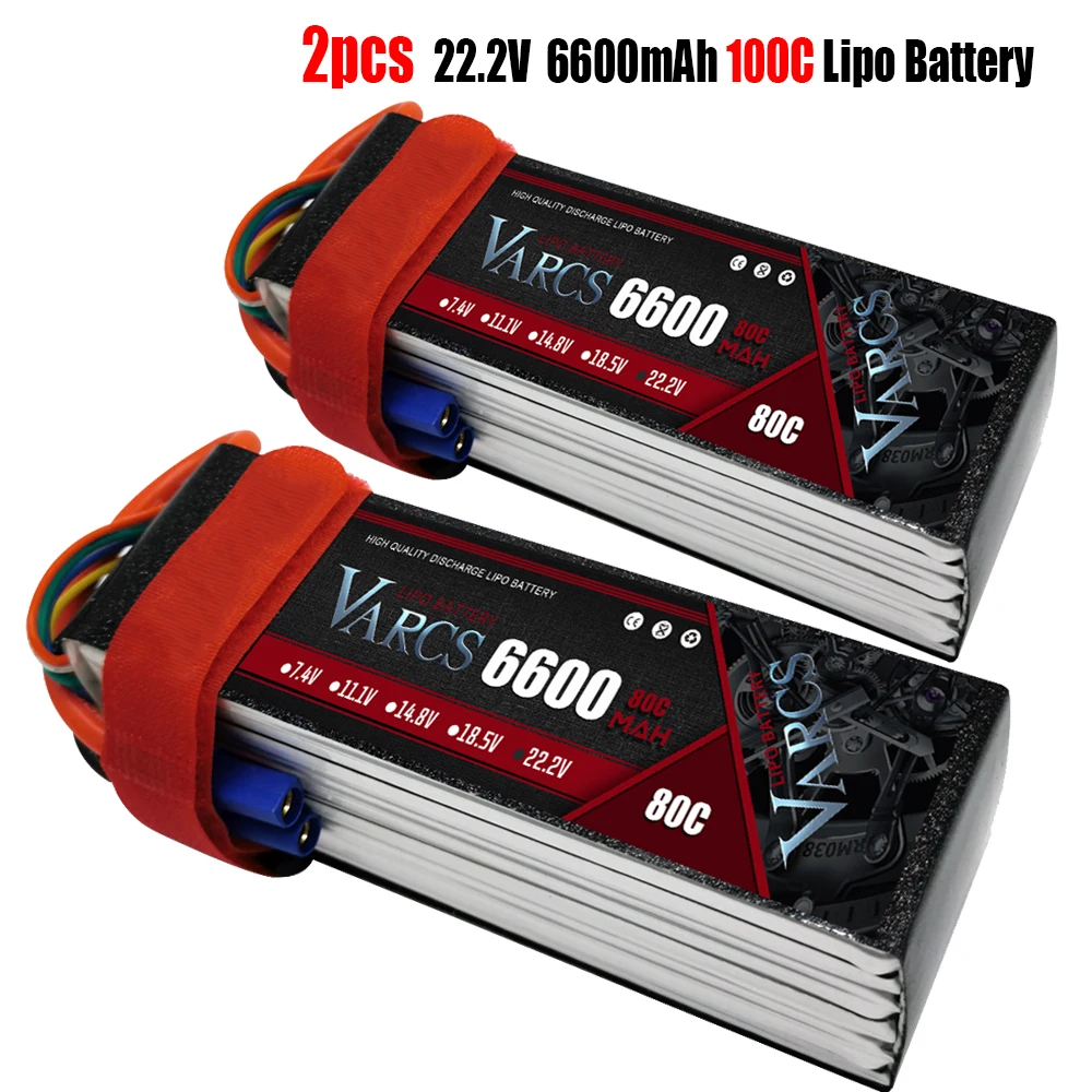 Lipo Batteries VARCS 7.4V 7.6V 11.1V 15.2V 14.8V 22.2V 2S 3S 4S 6S 6600mAh 5200Mah 6500mAh 6200mAh 6750mAh 8000mAh 7000mAh