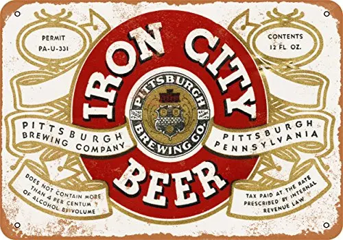 

Metal Sign - 1933 Pittsburgh Iron City Beer - Vintage Look