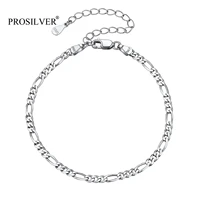 prosilver 925 sterling silver stackable thin cuban chain women teen girls delicate bracelets 6 3 8 3 adjustable pyh15029b