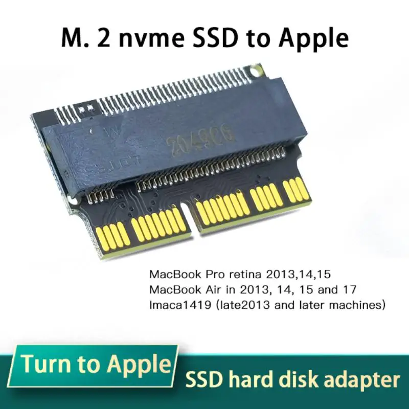 

New M.2 Adapter NVMe PCIe M2 NGFF Adapter To SSD For Upgrade Macbook Air 2013 2014 2015 2017 Mac Pro A1465 A1466 A1502 A1398