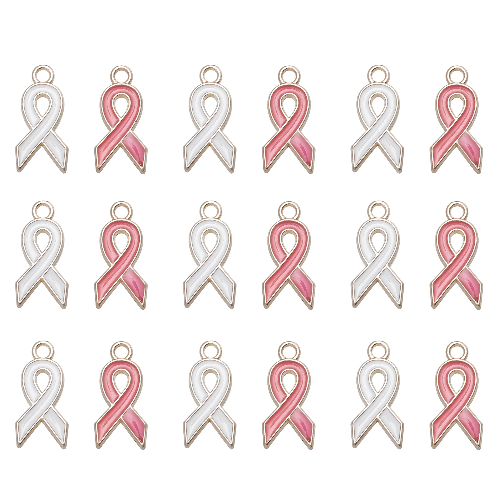 

40pcs Ribbon Charms Alloy Drip Ribbon Pendants DIY Crafts Making Findings