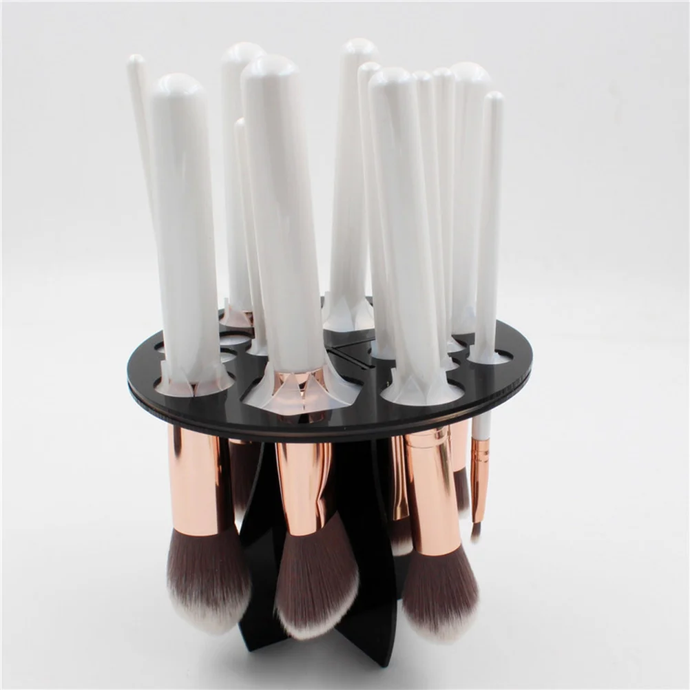 Кисти для макияжа инструменты хранения красоты органайзер косметики черная