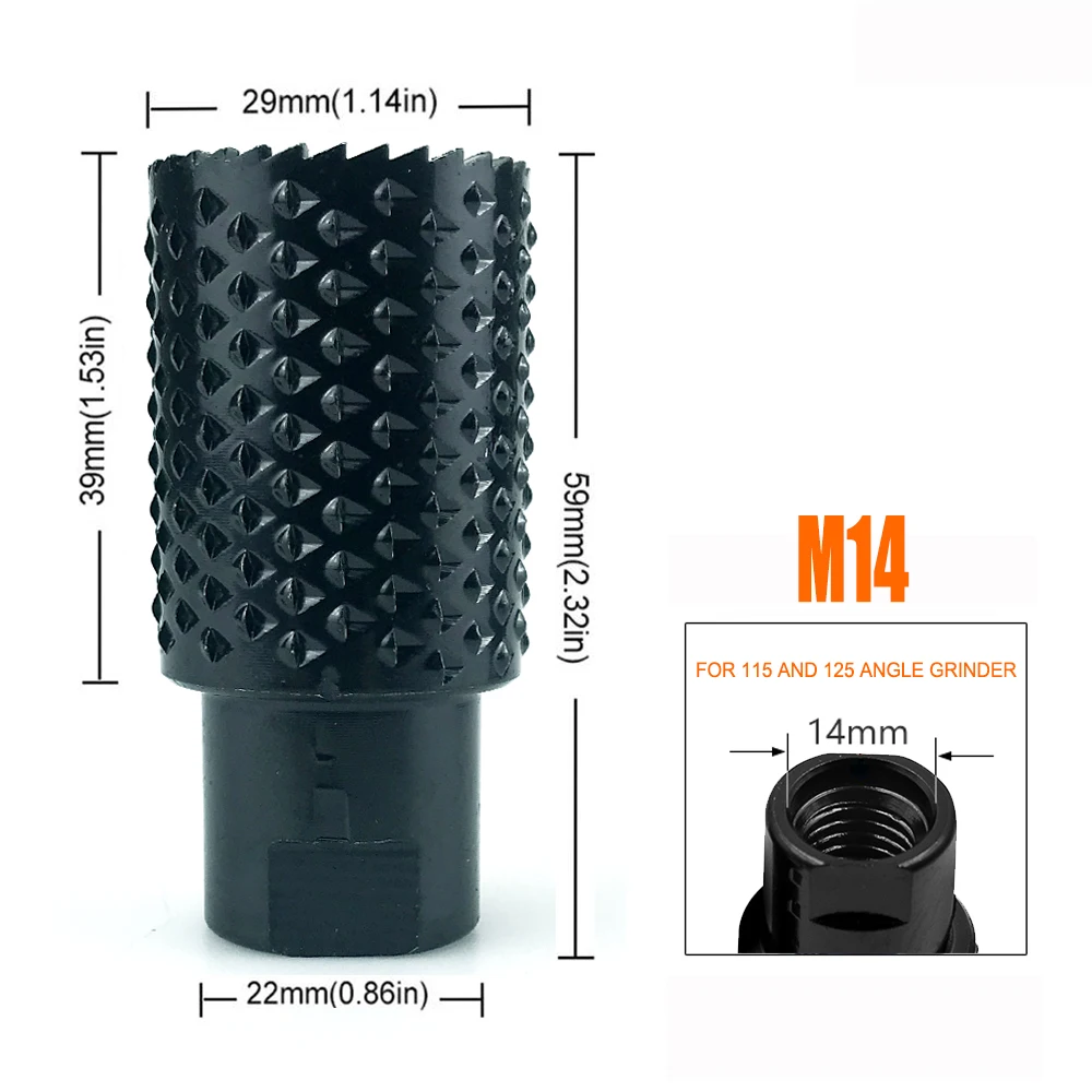 

Роторная фреза для угловой шлифовальной машины 100/125 мм M10 M14