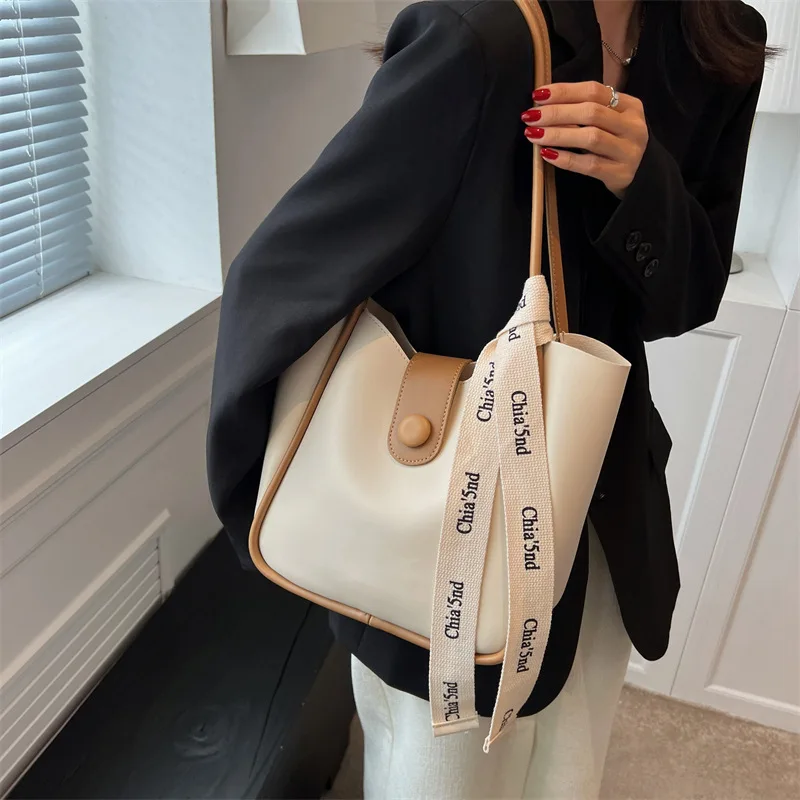 

Wonder Bags 2022 New Trend Large Capacity Tote Bags Wear-Resistant Bags for Women Solid Colour PU Leather Luxury Brand