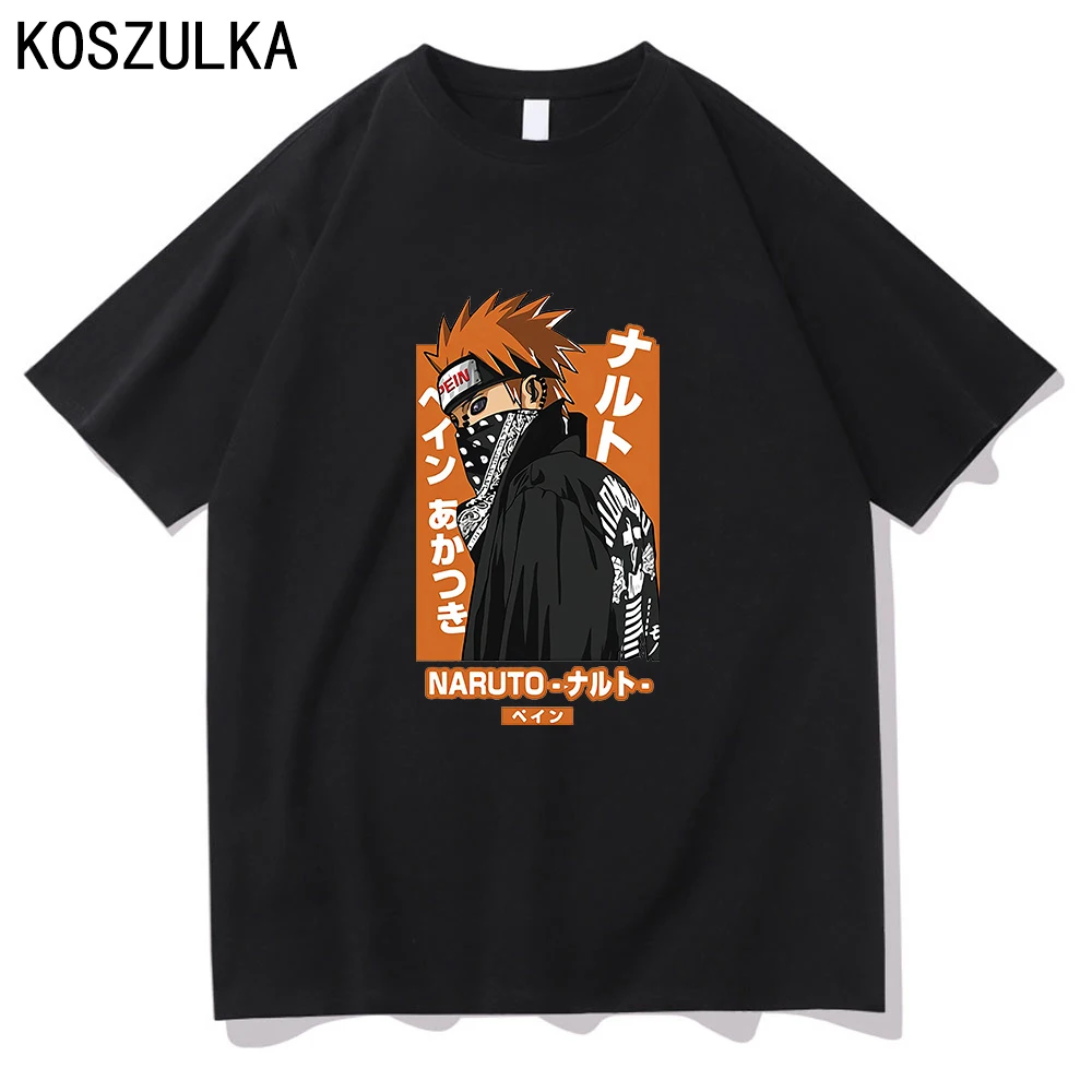 Футболки Akatsuki высокого качества топы Gaara хлопковая футболка модная мужская