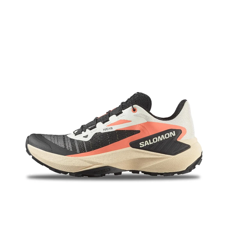 Фото Кроссовки Salomon Genesis: легкие, амортизирующие, прочные, удобные и стильные женские кроссовки с низким верхом (черно-белые) 478204 №2