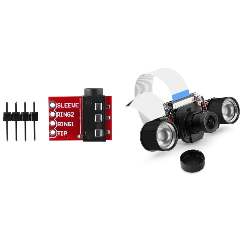 Домкрат TRRS 3 5 мм с модулем камеры ночного видения для Raspberry Pi 4 видео OV5647 датчик
