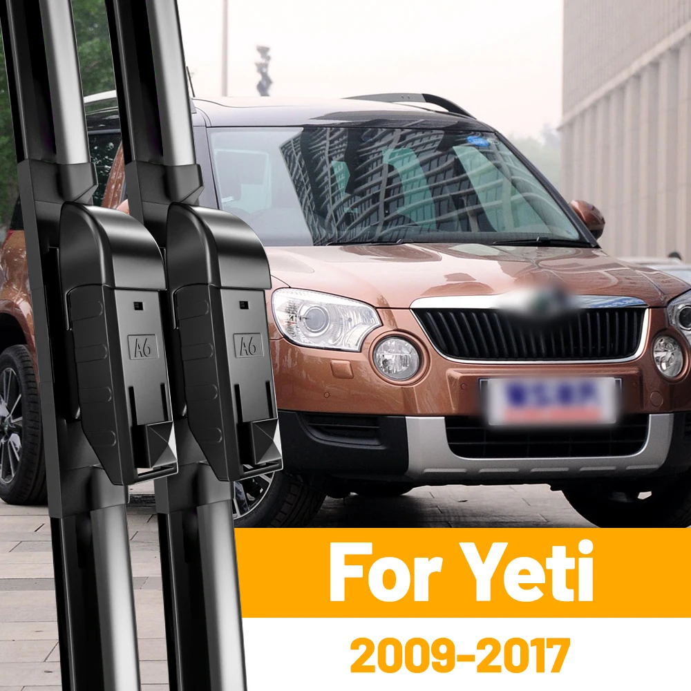 

Для Skoda Yeti передние щетки стеклоочистителя 2009-2017 2010 2011 2012 2013 2014 2015 2016 ветровое стекло аксессуары 24 "+ 19"