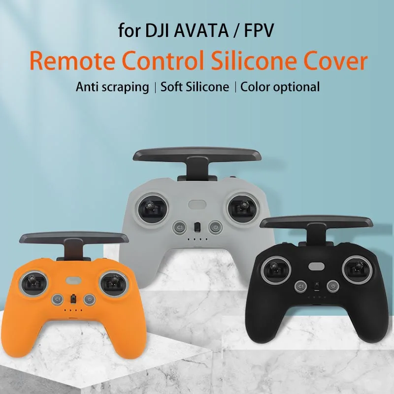 

Scratch Proof Soft Silicone Cover for DJI FPV/Avata Remote Controller Protective Case Anti-collision Case Handle Anti-scratch