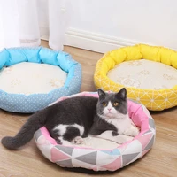 dropshipping 2021 best selling products dog supplies pet bed for dog round cat bed cat house dog kennel cat nest kittens house