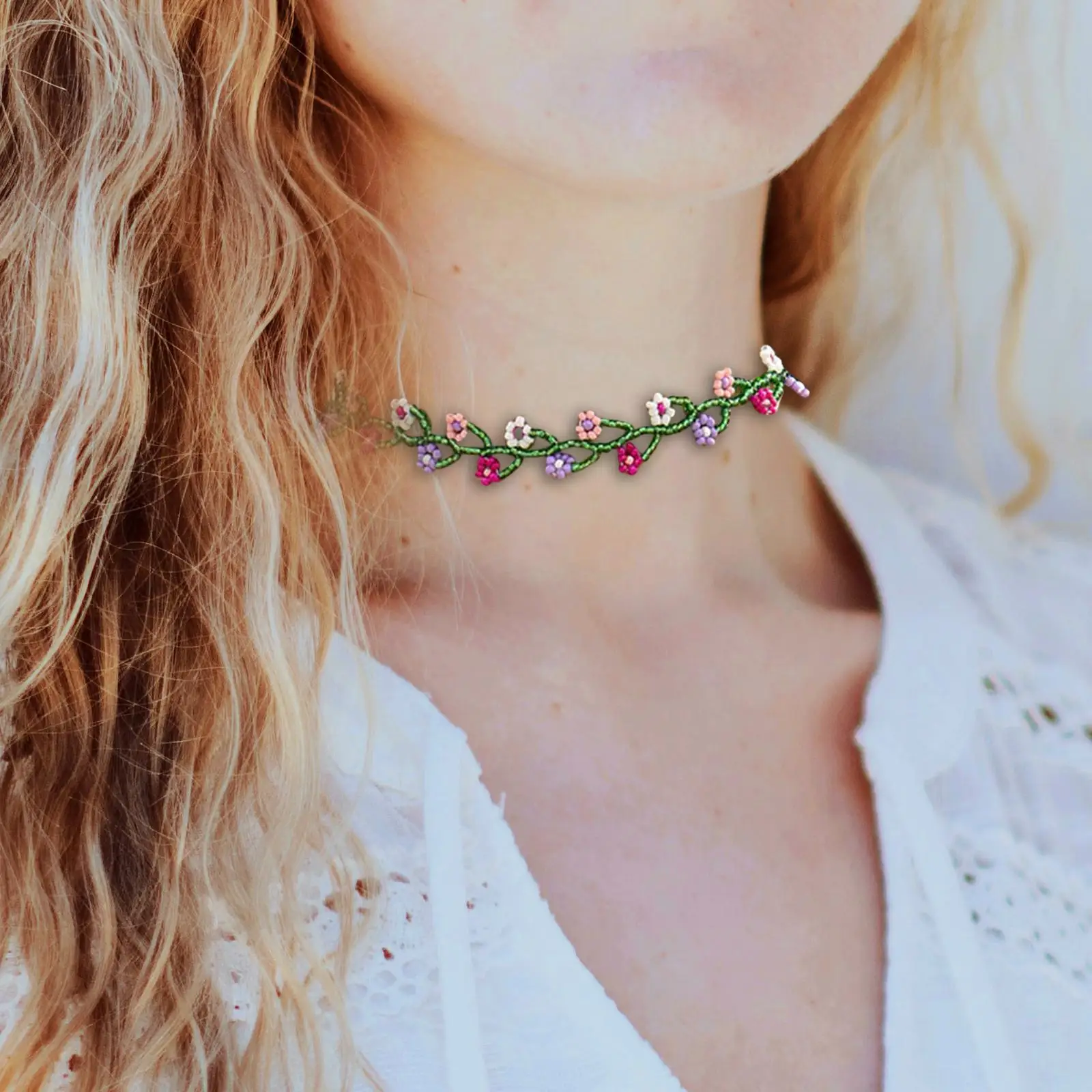 Женское Ожерелье-чокер с уникальными бусинами для девочек-подростков