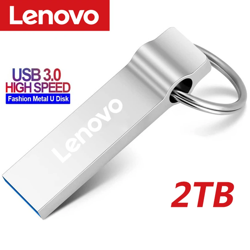 

Оригинальный металлический USB флеш-накопитель Lenovo 2 ТБ 3,0 U, высокоскоростной флеш-накопитель на 1 ТБ, портативный USB-накопитель, аксессуар, ад...