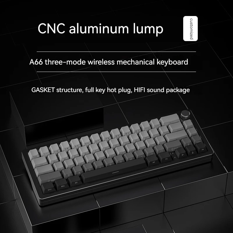 

Technology Mechanical Keyboard Aluminum Tuo Tuo Ergonomics Three Mode 66 Key Rgb Hot Plug Wumeizi Axis Ttc Steel Axis Keyboards