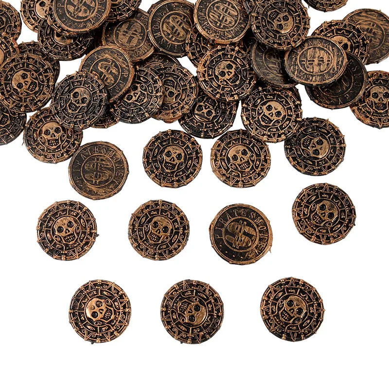 Пластиковые пиратские монеты 10/20 шт