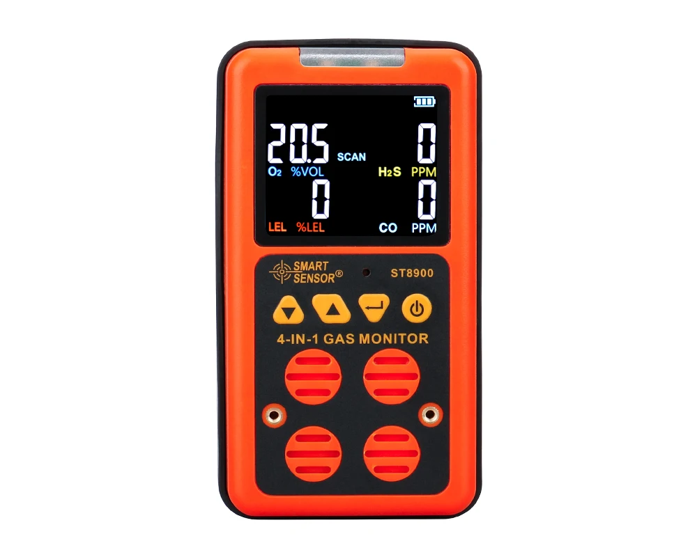 

ST8900 4 in 1 Gas Analyzer Handheld Gas Detector Test Carbon Monoxide CO Sulfide with Sound Vibration