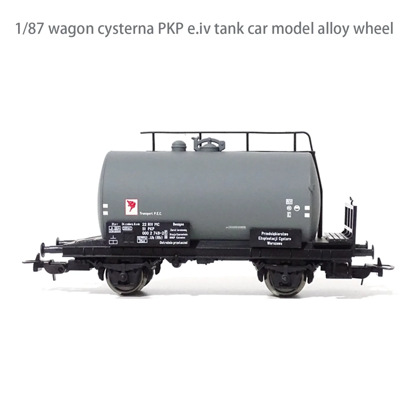 

HO Scale 1/87 wagon cysterna PKP e.iv tank car model alloy wheel Finished product model