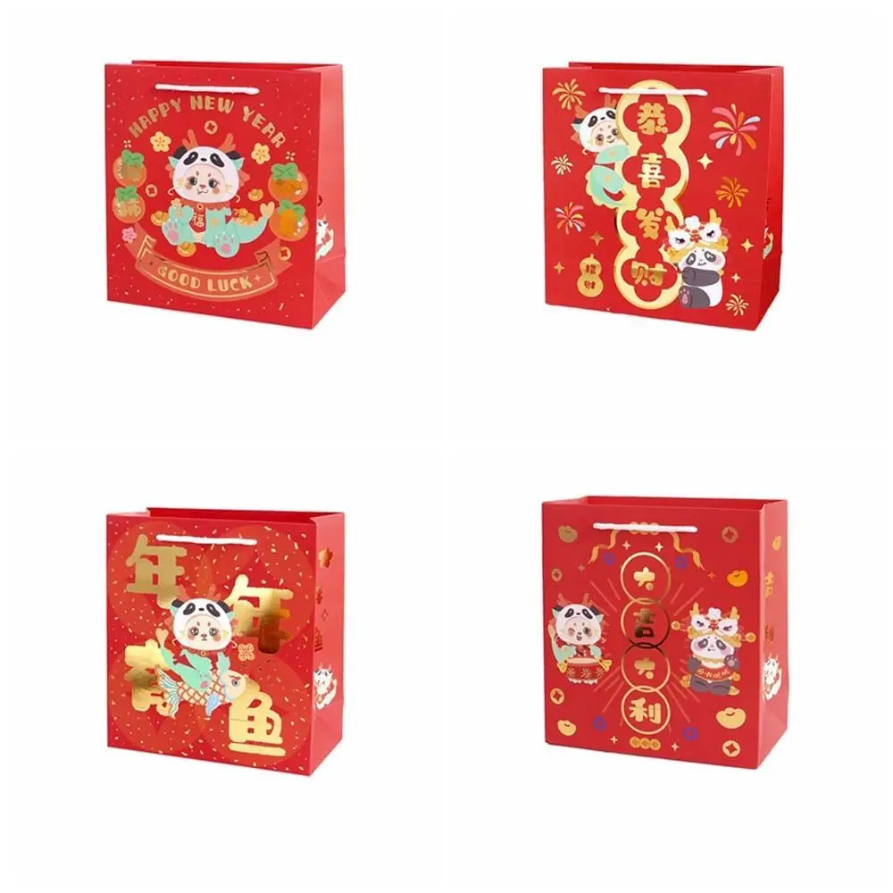 Китайская Новогодняя Большая Сумка Со Складным Дизайном Дракона Вместительная