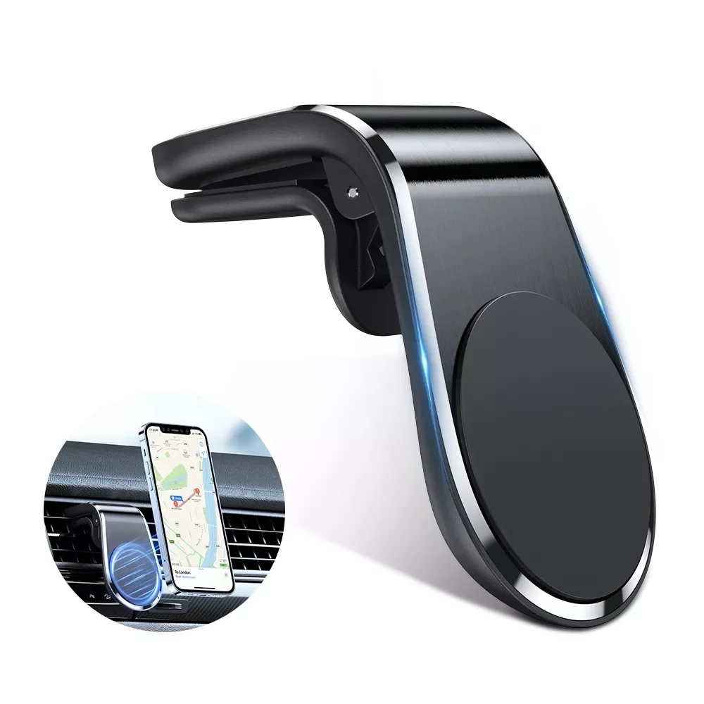 

Holder in Car Stand Magnet L-Type Clip for Mount Car Air Vent Cellphone Holder 13