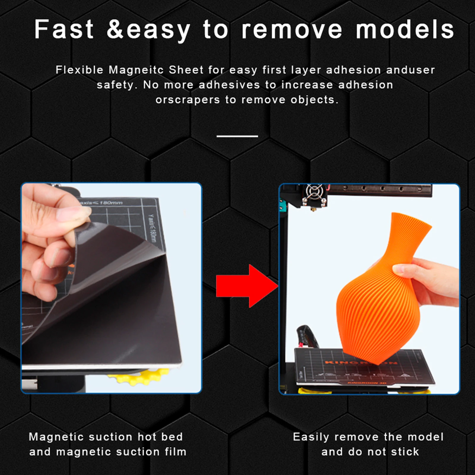 KINGROON KP3S 3D принтер FDM печатная машина высокая точность Запчасти для экструдера с