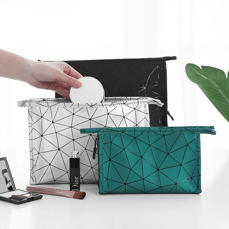 

High capacity Waterproof Cosmetic Bag Women PU leather Toiletry Make up Organizer Travel Wash Bags Shower Makeup Storage Pouch