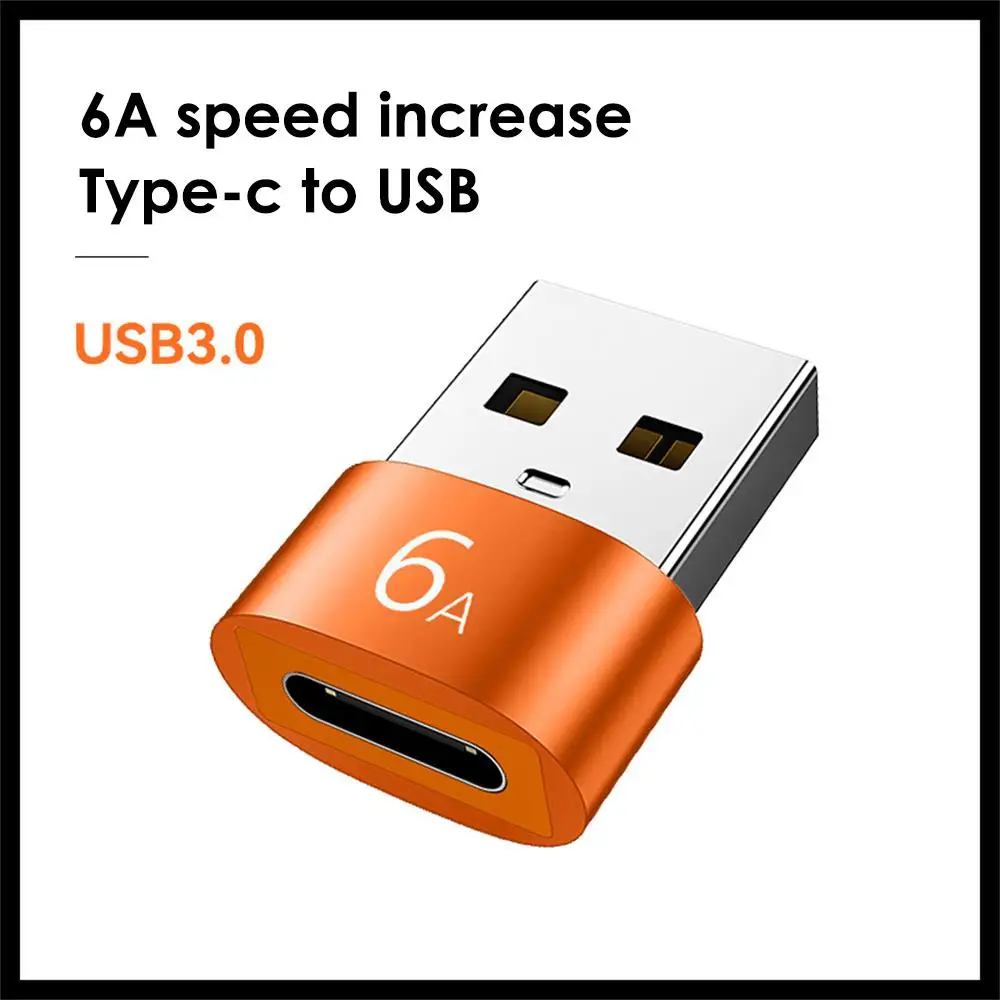 

1PCS 6A Type C Female To USB A Male OTG Converter USB 3.0 Adapter For MacBook iPhone iPad Xiaomi Oneplus Cable Connector Adapter