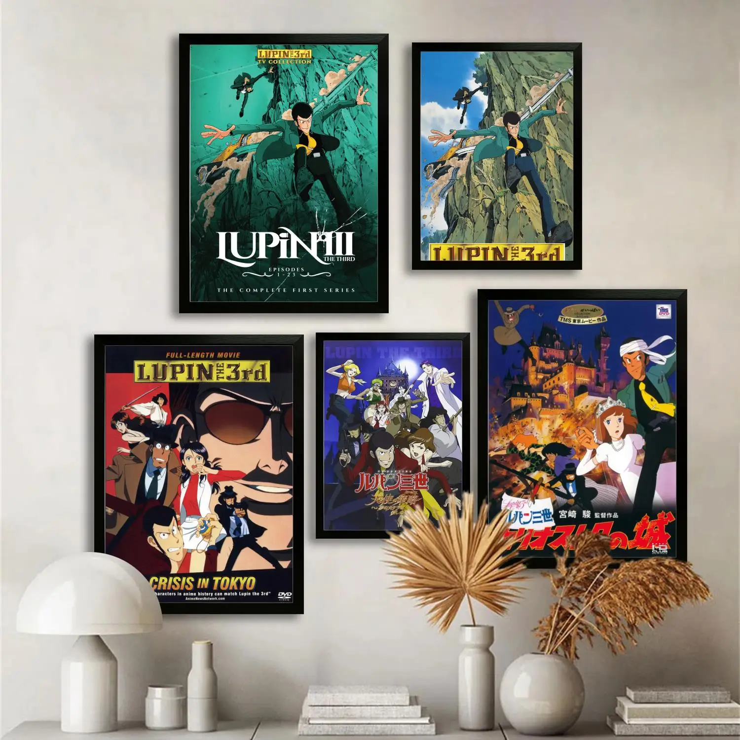 Лупин 3-й мультфильм холст художественный постер и настенная картина печать