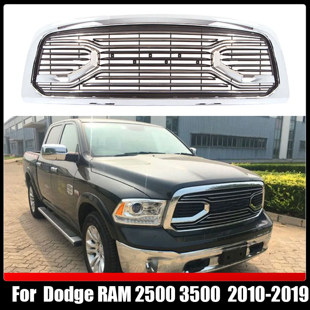 

Modified Radiator Trims Cover Racing Grill Grills Hood Mesh Front Grille Upper Bumper Grilles For Dodge RAM 2500 3500 2010-2019