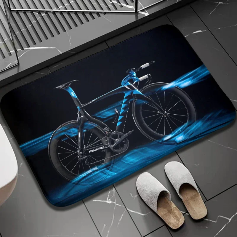 1 шт. коврик для дома и улицы с принтом велосипеда