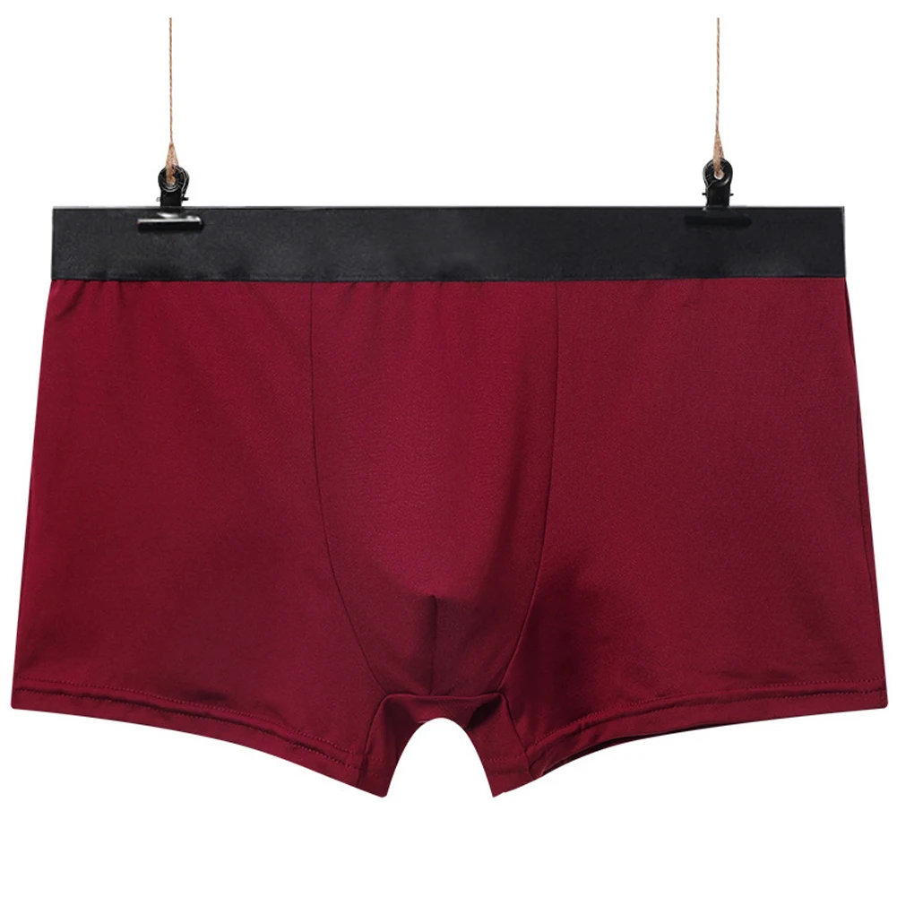 Flat Boxers Men\'s Comfortable Boxer Briefs Shorts U Convex Pouch Panties Boys Trunks Shorts Underpants Underwear Lingerie