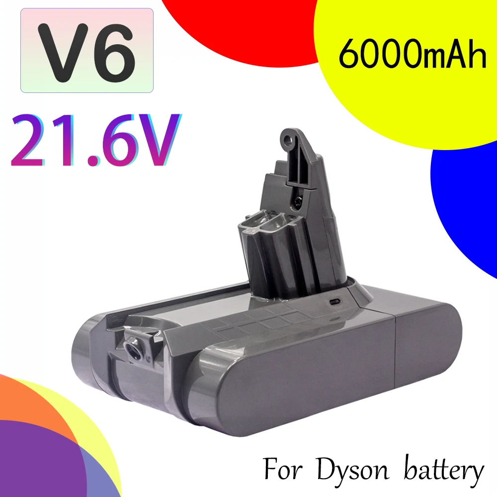 

21.6V 6000mAh Replacement Battery for Dyson Li-ion Vacuum Cleaner SV09 SV07 SV03 DC58 DC61 DC62 DC74 V6 965874-02 Animal Battery
