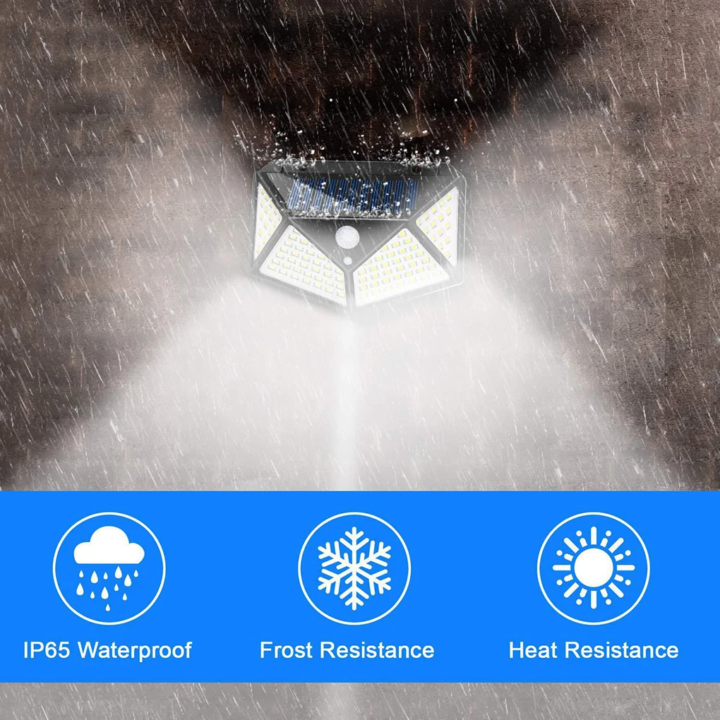 

1pc 114 LED Outdoor Solar Powered Lamp Motion Sensor Lights Garden Lanscape Waterproof Wall Lights