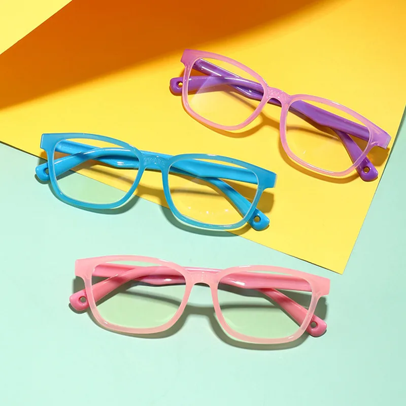 

Kids Anti-blue Light Glasses Transparent TR90 Prescription Frame UV400 Computer Glasses Electronic Screen Eyewear for Reading