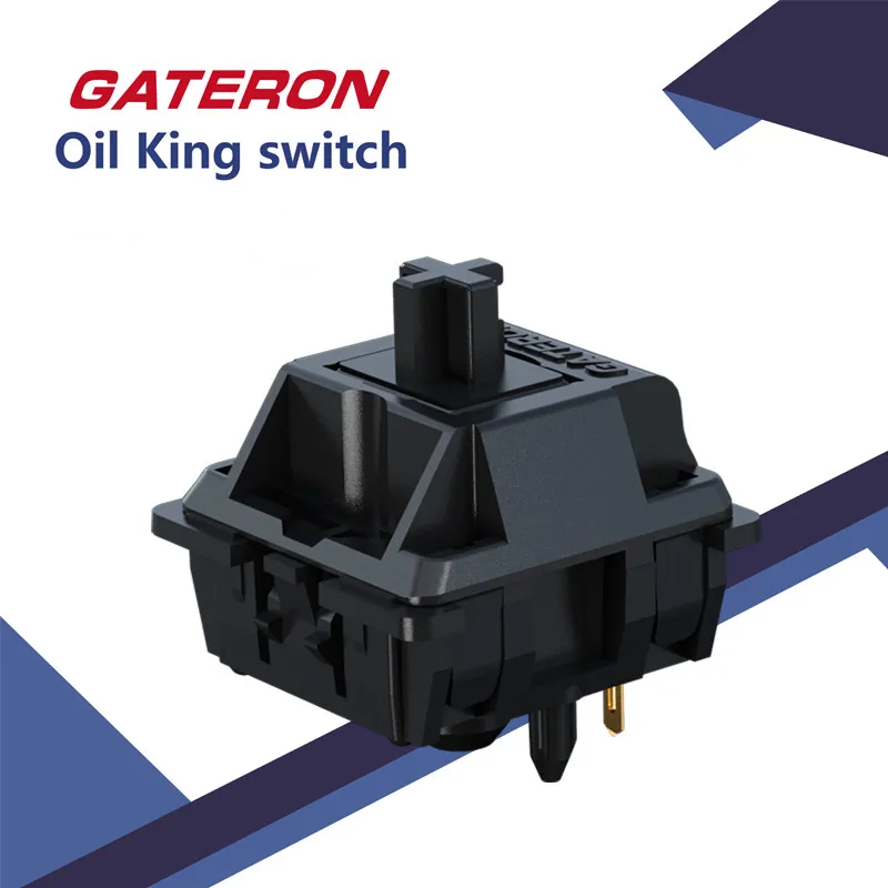New Gateron Black Switch Oil King Linear Switch Pre Lubed 55g 5pin Teclado Gamer Axis Mechanical Keyboard Custom GK61 SK61 K2 K3