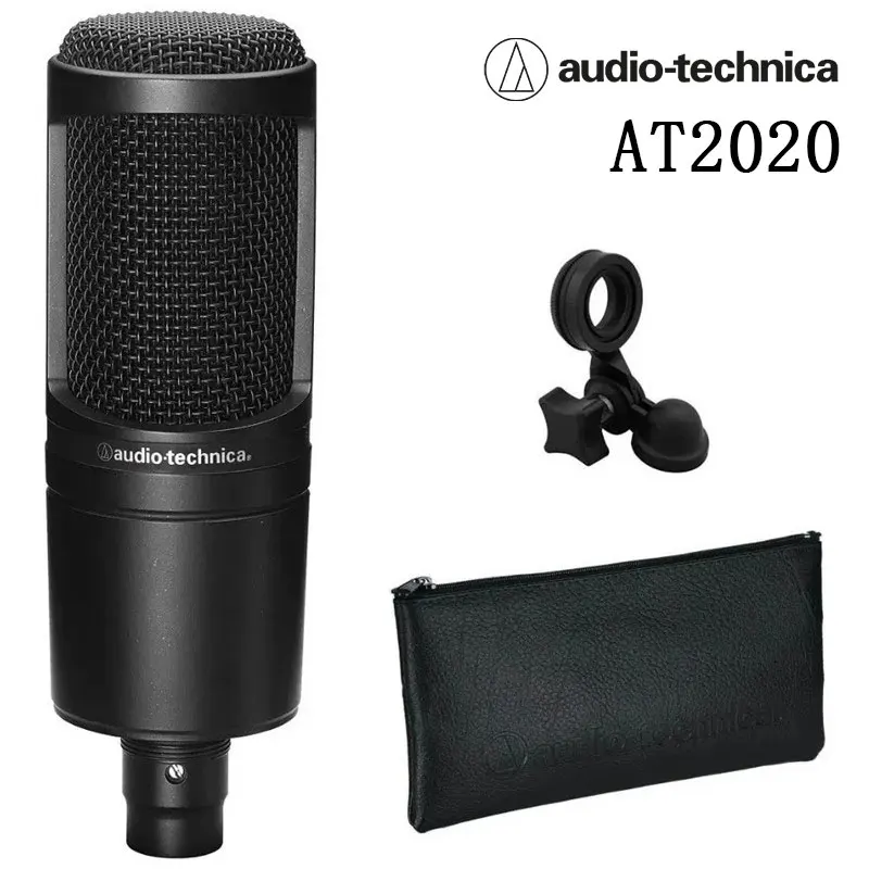 

Audio-Technica AT2020 Cardioid Condenser Microphone (XLR Connection) for Voiceover Podcasting Streaming and Recording Studio MIC