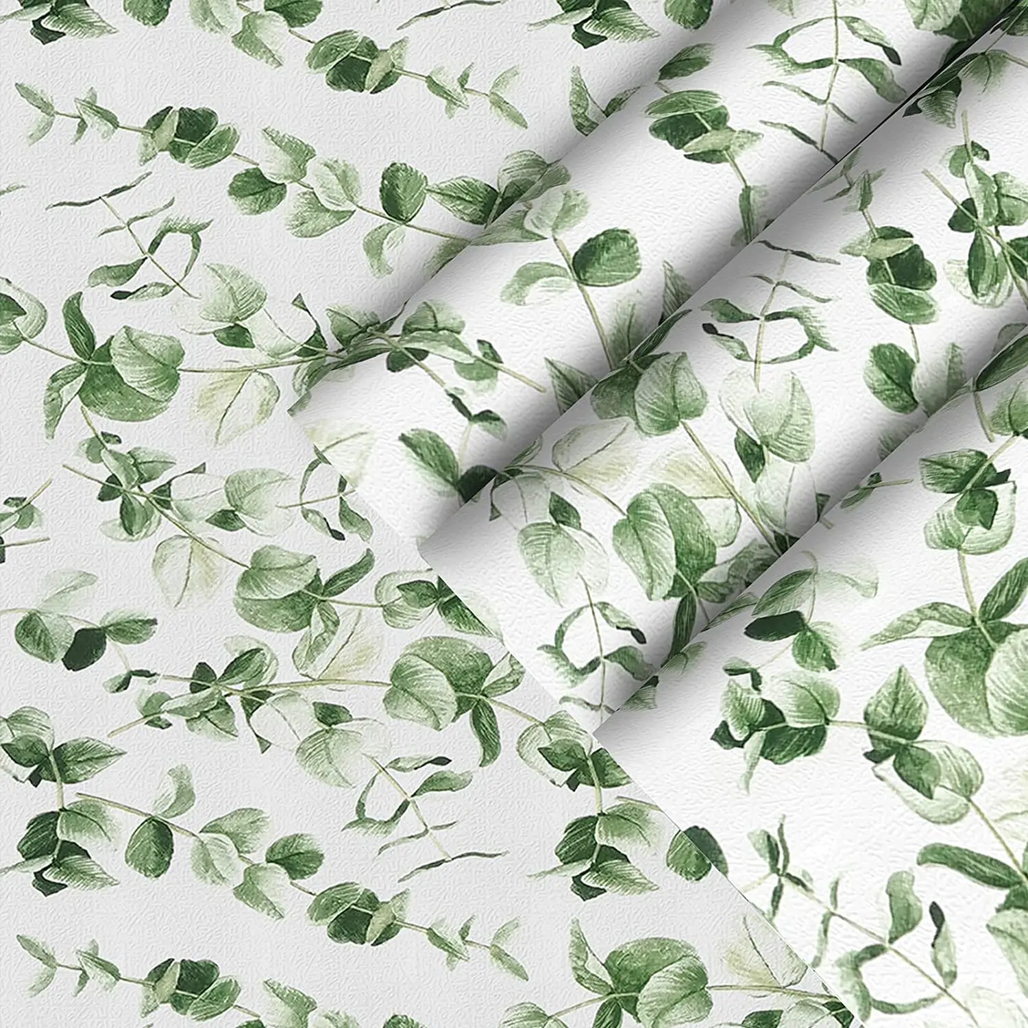 

Обои с зелеными листьями в винтажном стиле, самоклеящиеся обои с клейкой поверхностью, современный дизайн стен для спальни