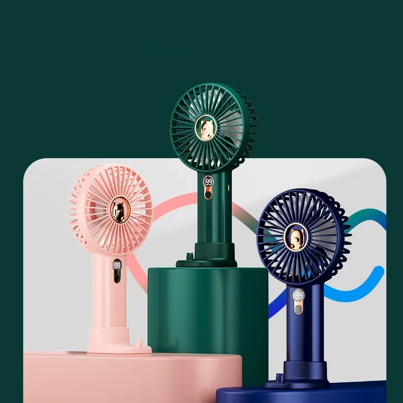 

Новый портативный ручной мини-вентилятор с USB-зарядкой, портативный кондиционер с цифровым дисплеем, Настольный Электрический вентилятор для использования вне помещений