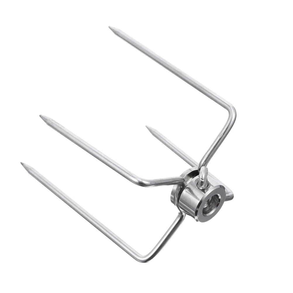 

Fork Forks Bbq Rotisserie Spit Grill Meat Barbecue Chicken Skewer Rod Turkey Square Lifter Fryer Air Stick Rods Roast Kit