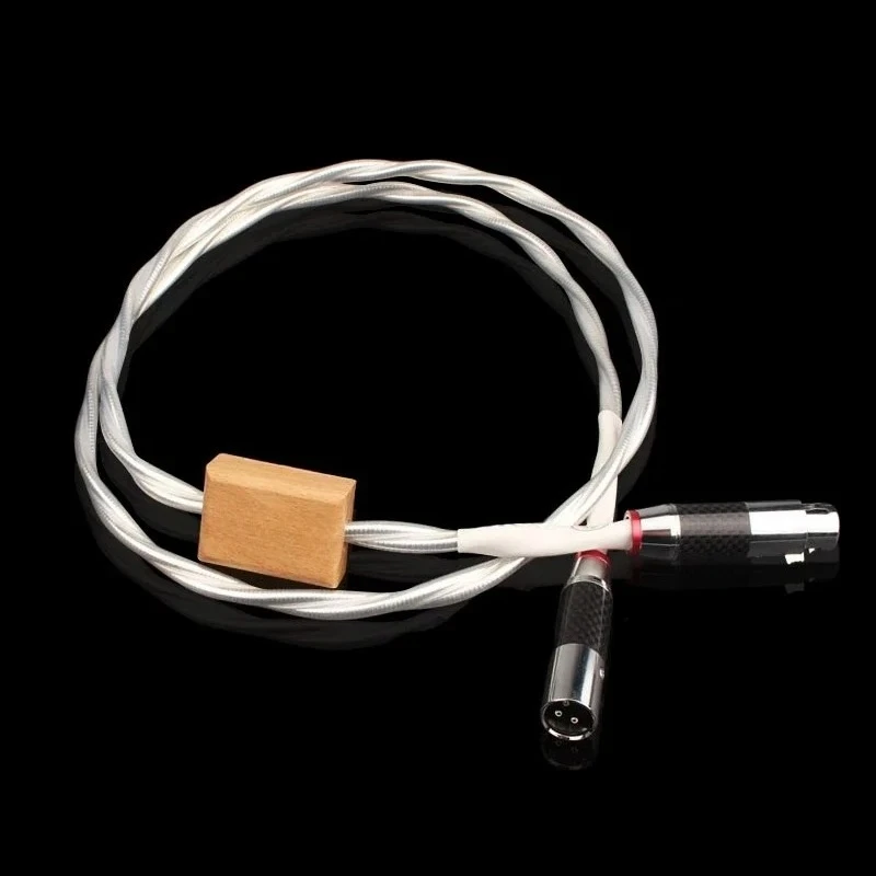 Фото HiFi Audio XLR цифровой коаксиальный кабель экран AES/EBU посеребренные медные цифровые сбалансированные кабели №2