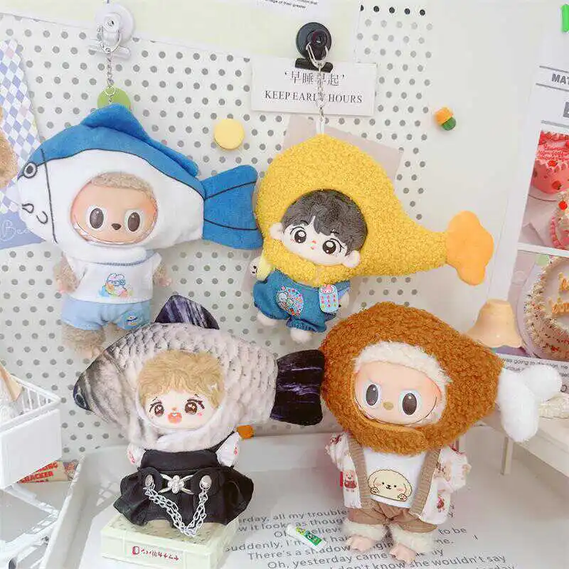 10 см кукольная одежда милая жареная креветка соленая рыба креветки головной убор