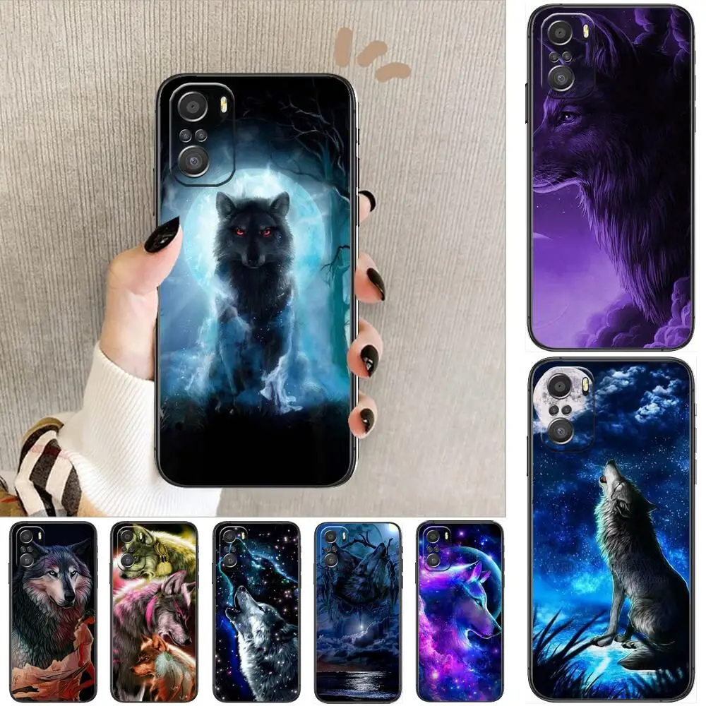 

HD-lone wolf For Xiaomi Redmi Note 10S 10 9T 9S 9 8T 8 7S 7 6 5A 5 Pro Max Soft Black Phone Case