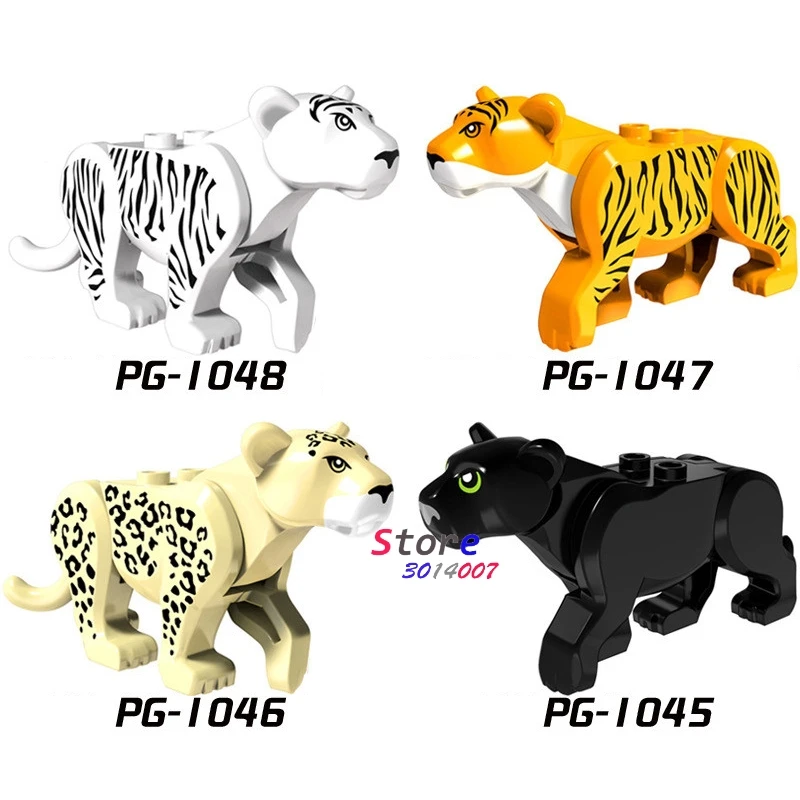 

Single Black Leopard White Tiger Black Erik Kill building blocks toys for children