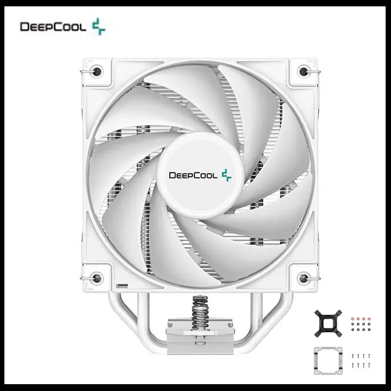 Кулер для процессора DeepCool AK400 AM4 AM5 игровой шкаф с никелированным покрытием 4