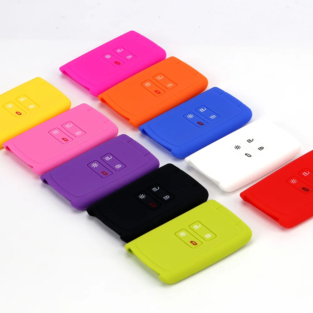 

Suitable for Renault Kelega Smart 4 Button Silicone Key Cover Anti-theft Device Protective Cover Keleibin Anti-fall Key Cover
