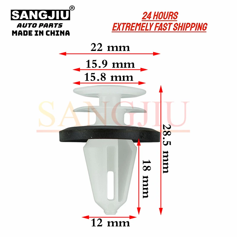 

20 шт. зажим для обшивки двери для Tesla Ford Flex CMax Focus Explorer Transit Connect Escape Fusion Mustang 102540100 A W 713297 -S300