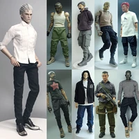 16 male solider pants streetwear vintage punk style casual joggers hip hop trousers for 12inch action figure body