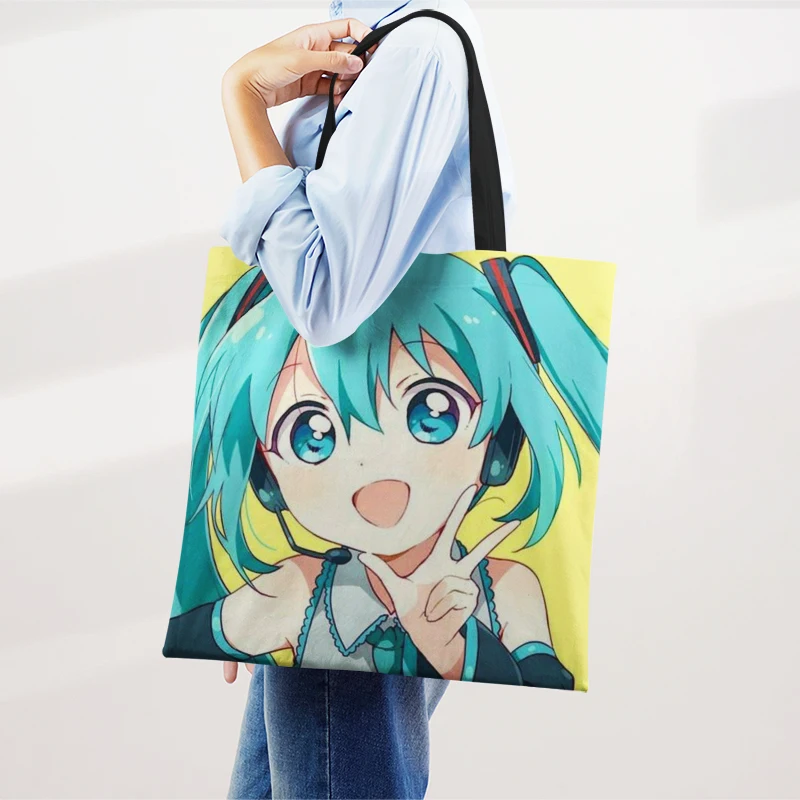 сумка через плечо bolsas femininas сумка женская 2022 тренд Сумка для покупок Lucky Star, аниме модная женская сумка-тоут, складная холщовая многоразовая ... (art.: 3920bdcb24bb4) - 3920bdcb24bb4