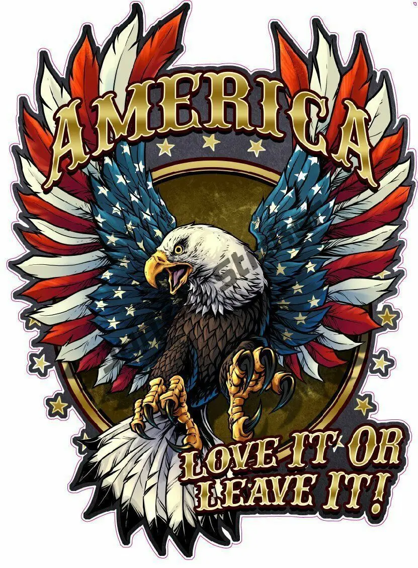 Индивидуальные автомобильные наклейки с американским флагом лысой орелом