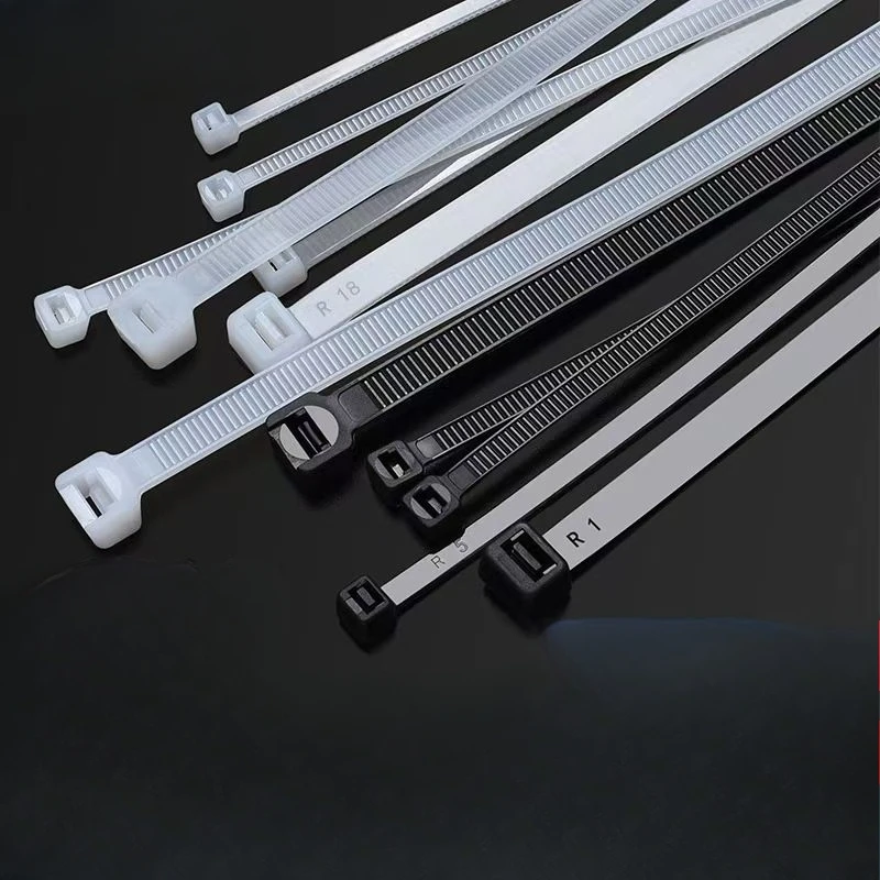 Нейлоновые стяжки на молнии ремни промышленного класса белая черная прочная